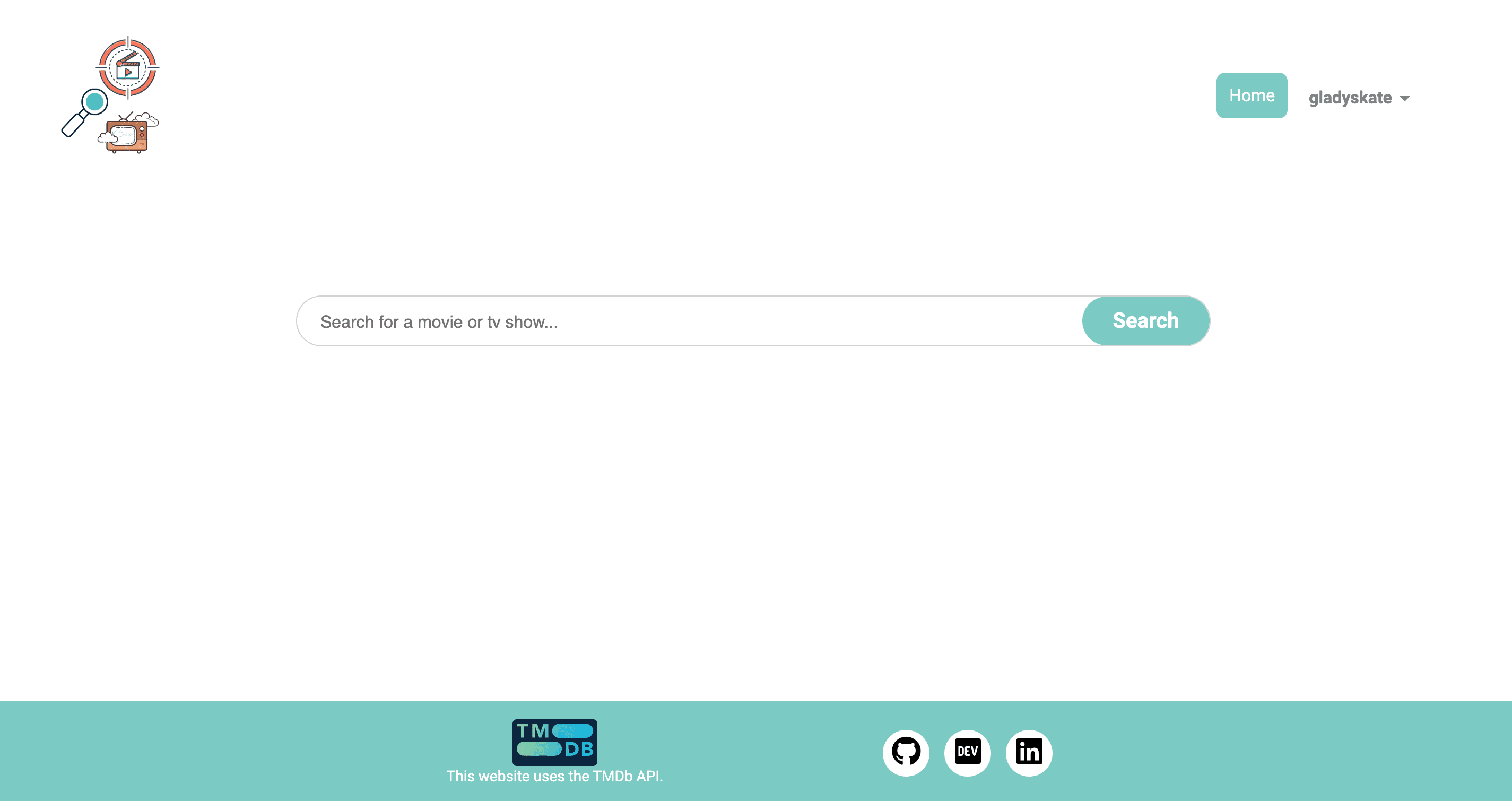 Image of the movie and TV show finder project